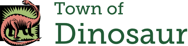 town-of-dinosaur-logo